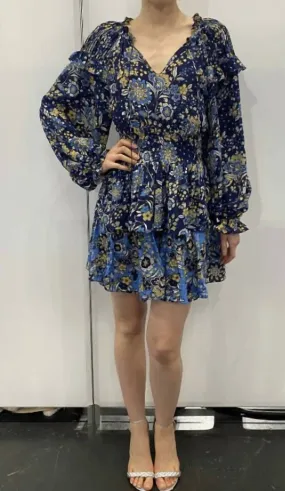 ALIYA DRESS BLUE ANEMONE