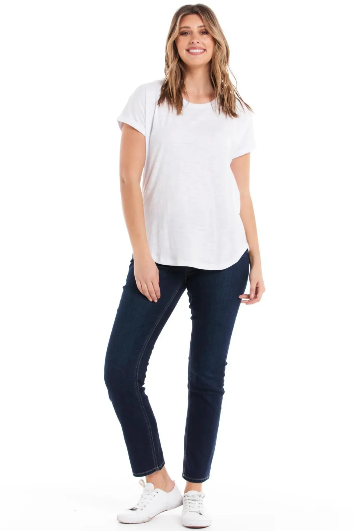 Betty Basics Hailey Short Sleeve Tee - White