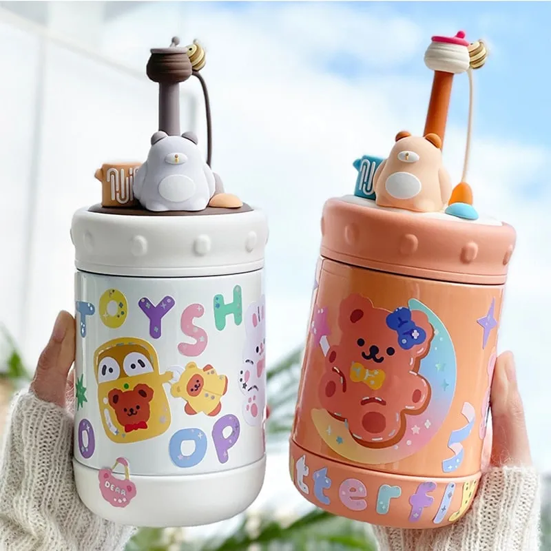 Cute Bear Hot Drink Cup 370ml