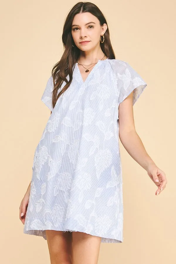 Floral Embroidery Midi Dress