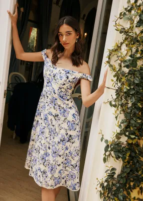 Light Of Iris Midi Dress