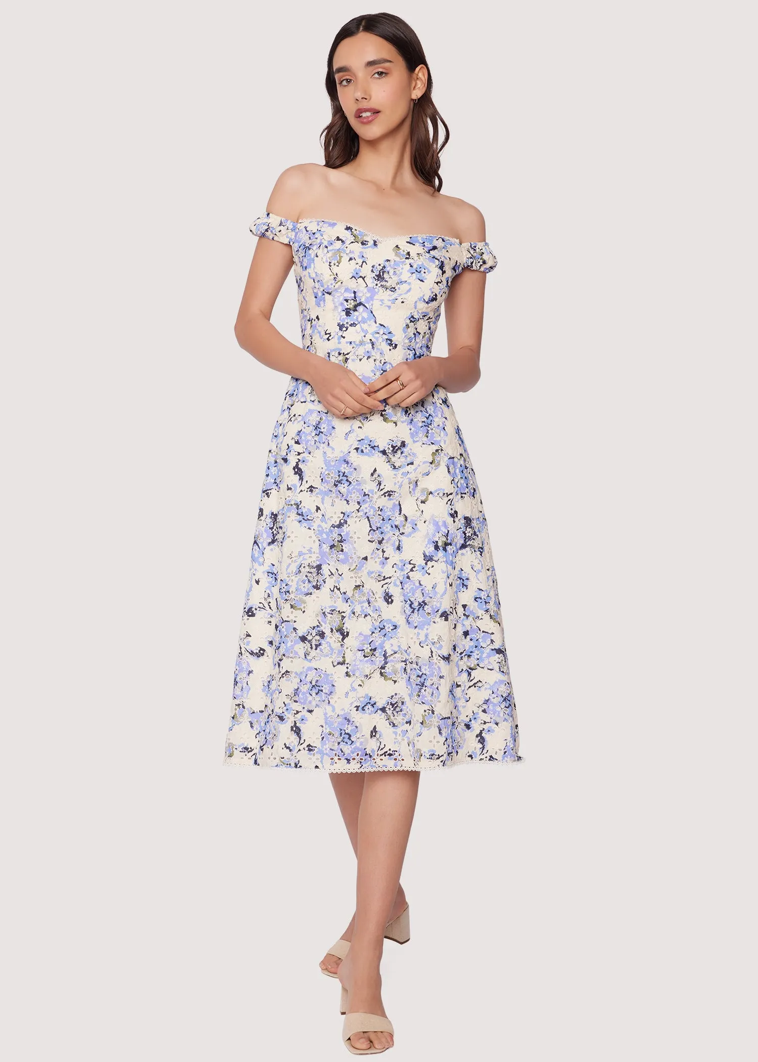 Light Of Iris Midi Dress