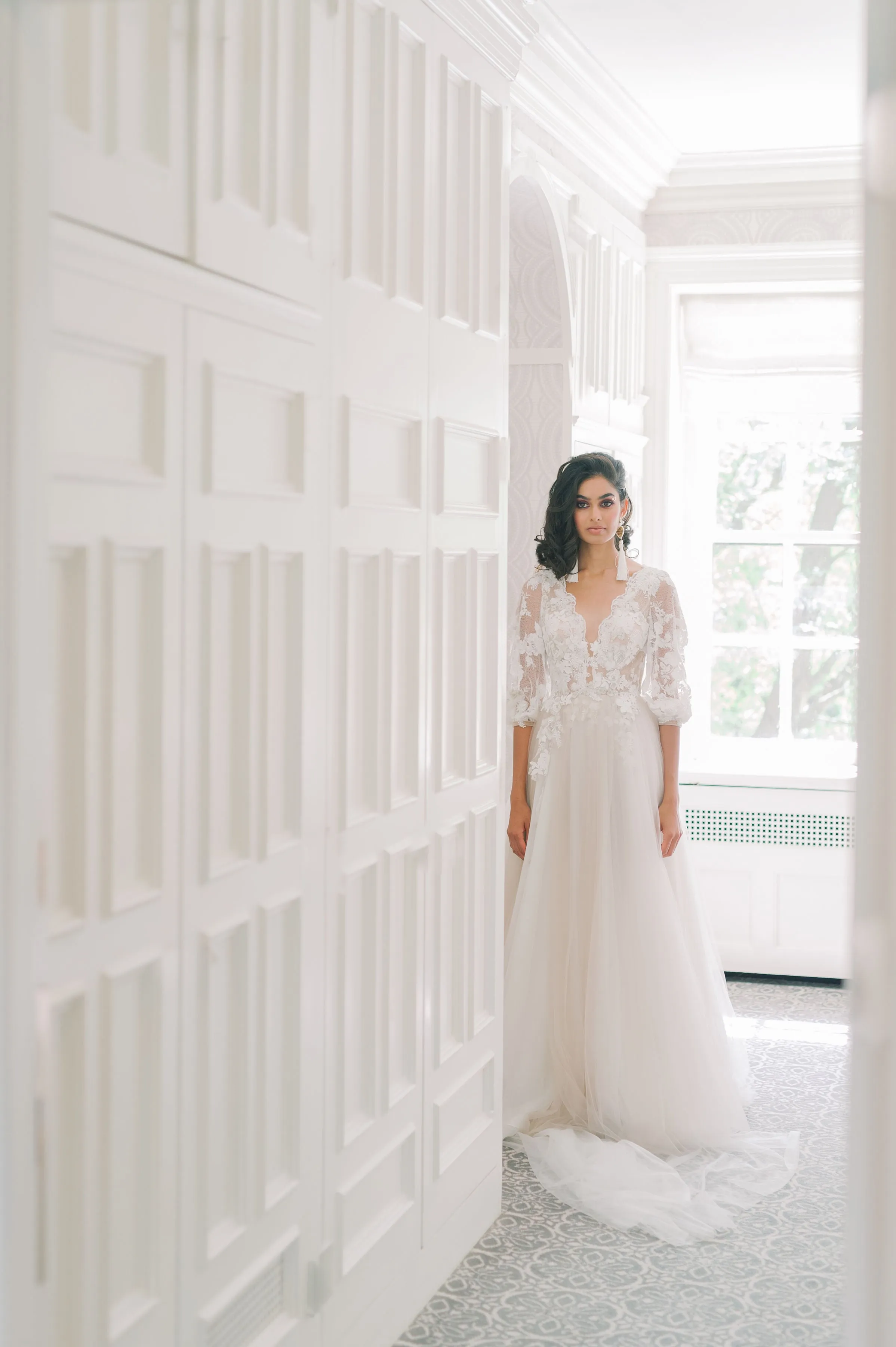 LILY Off the Rack tulle wedding dress