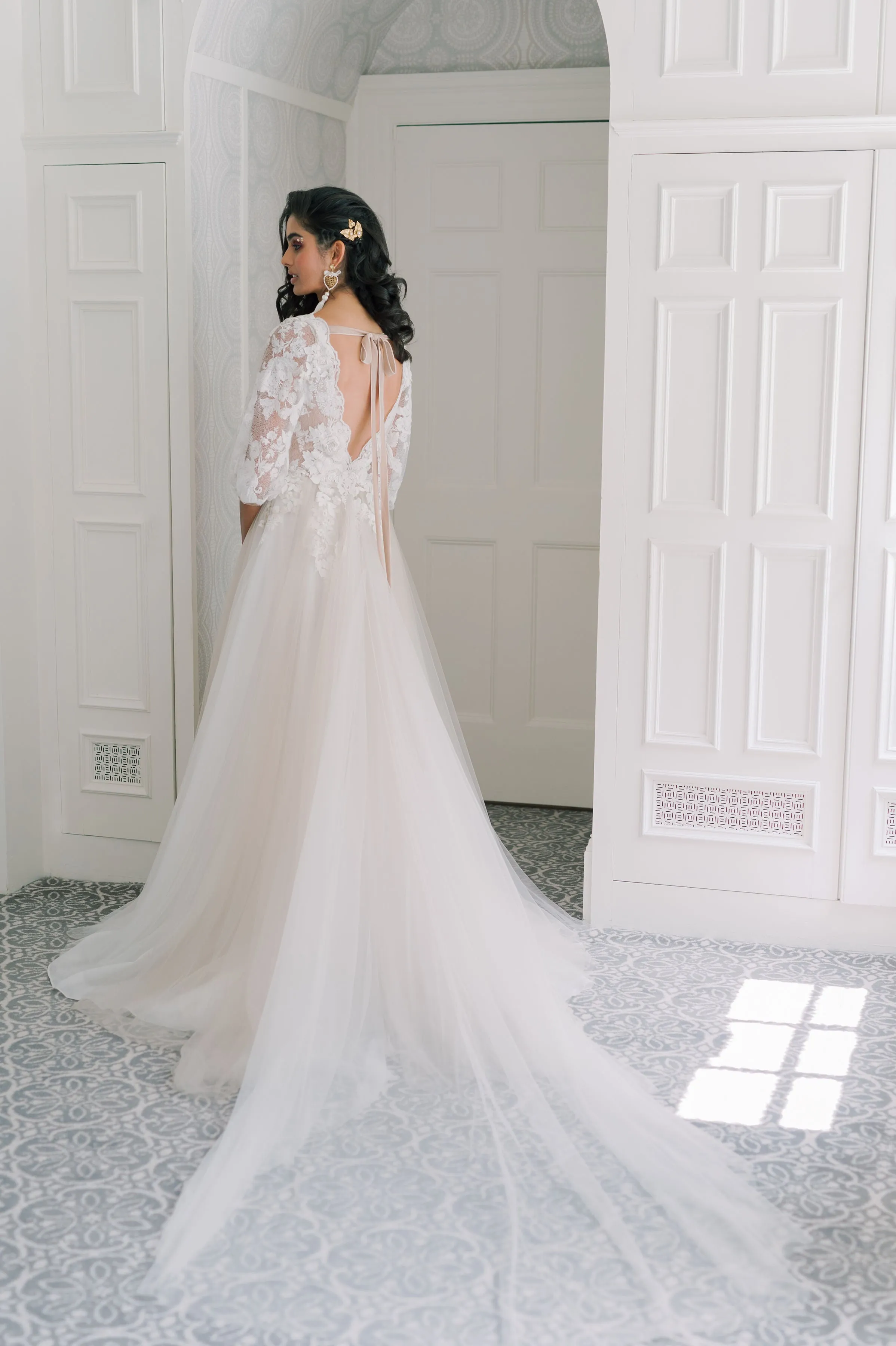 LILY Off the Rack tulle wedding dress