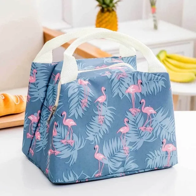 Portable Insulated Thermal Cooler Bento Lunch Box Tote Picnic Storage Bag Pouch Lunch Bags
