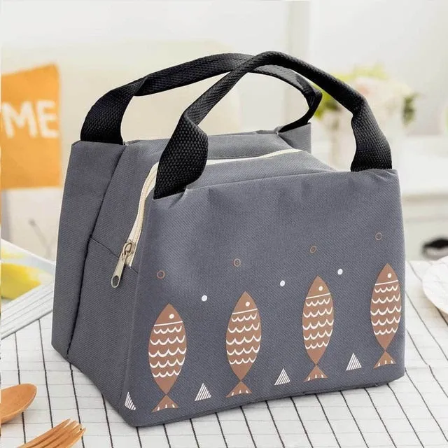 Portable Insulated Thermal Cooler Bento Lunch Box Tote Picnic Storage Bag Pouch Lunch Bags