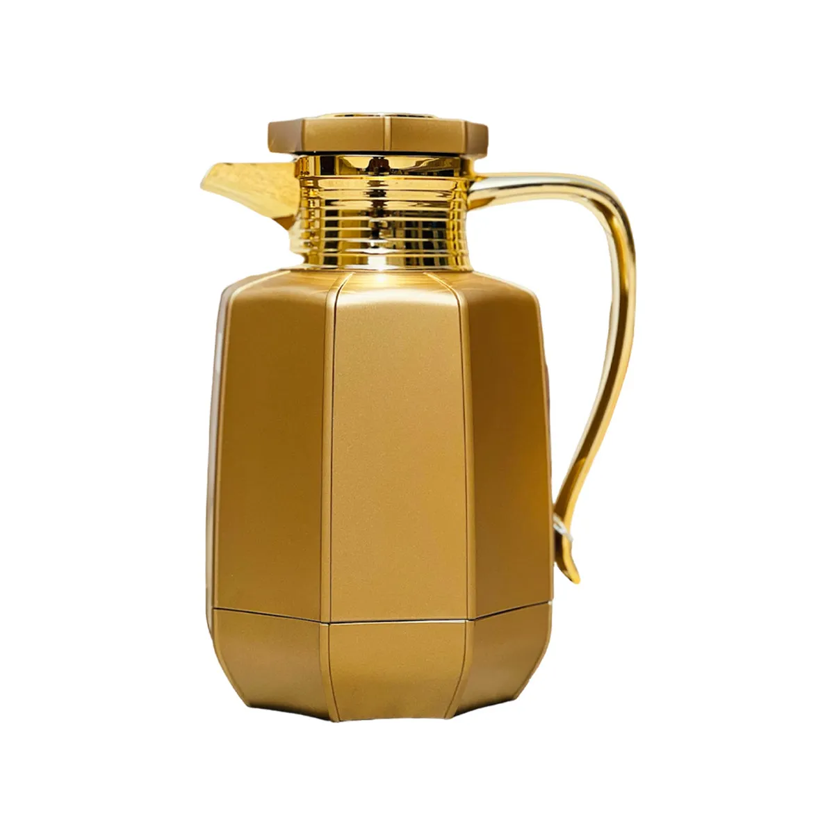 Premium Arabic Coffee Tea Pot Vacuum Flask 2 Pcs Gift Set (1.0L  07L)