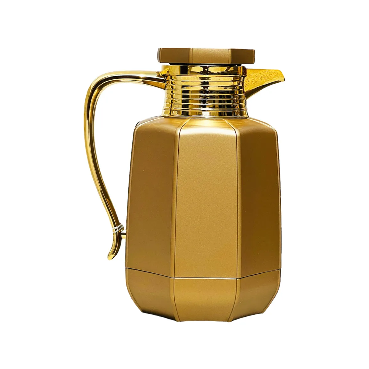 Premium Arabic Coffee Tea Pot Vacuum Flask 2 Pcs Gift Set (1.0L  07L)