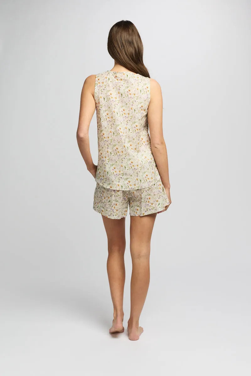 Pure Cotton Voile Tank WildFlower
