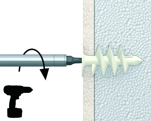 Rawlplug R-ISO-PLUG Insulation Fixings - Helical - Insulated Facade Fastening