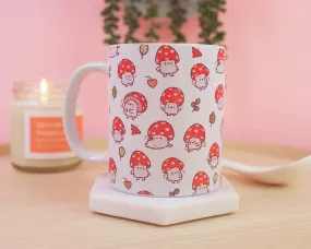 Whimsical Mushroom Ceramic Mug | Shroomie Toadstool Design | Cottagecore Autumn Homeware