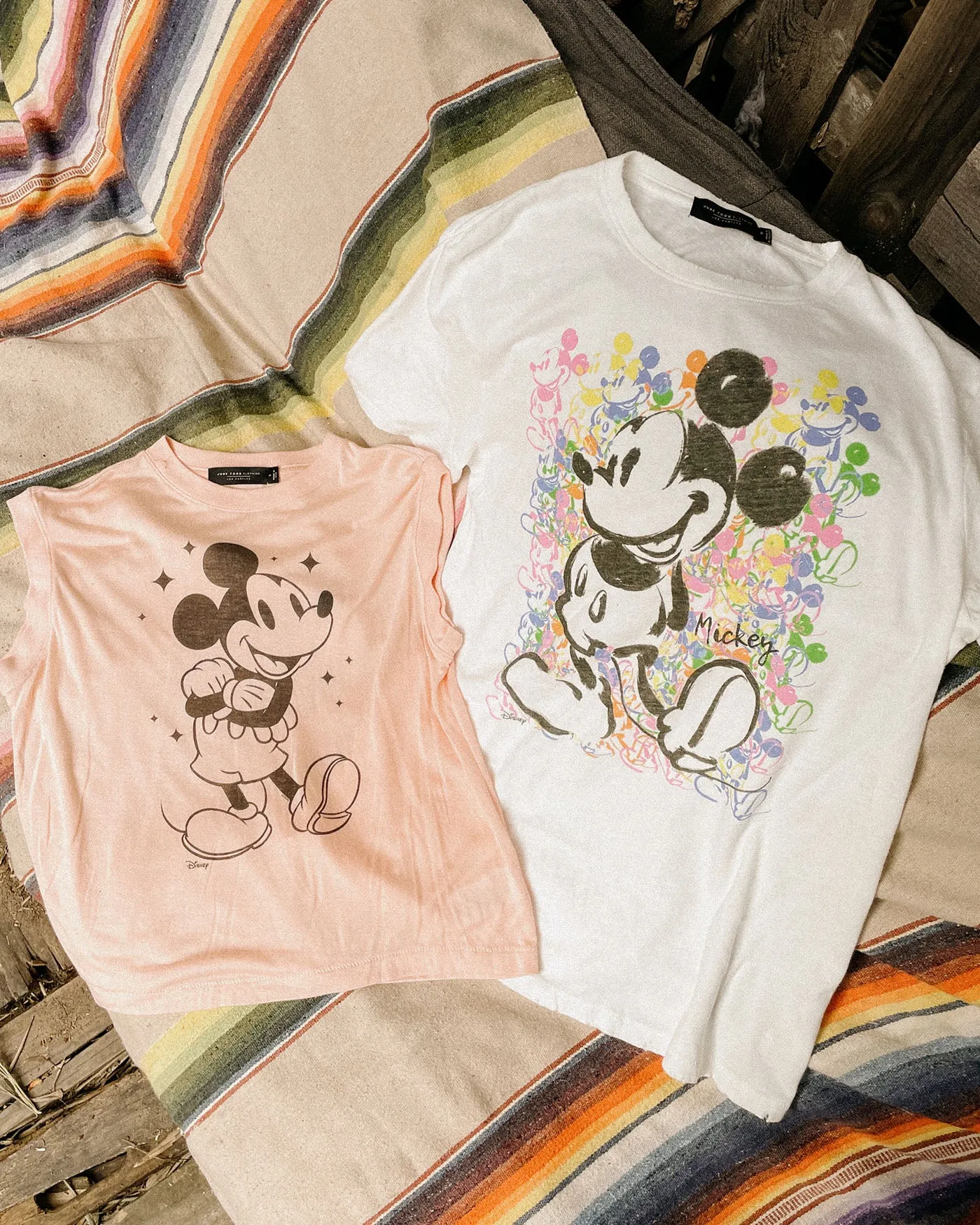 Women's Sparkle Mickey Vintage Tissue Tank