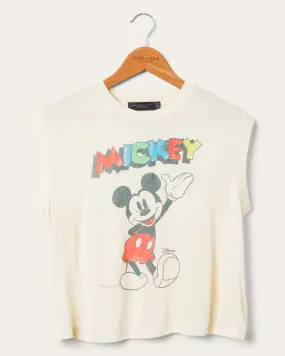 Women's Waving Mickey Vintage Tissue Tank